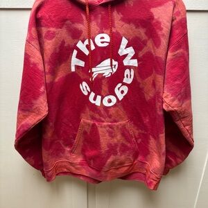 Buffalo Bills Circle The Wagons Tie Dye Hooded Sweatshirt Size Large